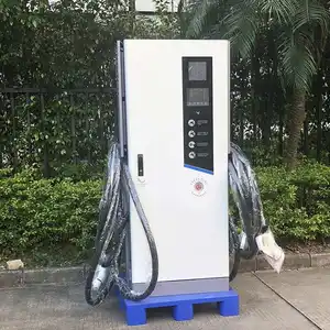 Wholesale Dual Socket Ccs Chademo Dc Fast Floor-mounted Electric Car Ev Charger Charging Stations