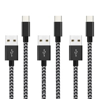 Câble de charge rapide USB-C de 1 m/2 m avec conducteur en cuivre pur pour téléphones mobiles et appareils Android