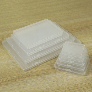 Plastic Jewelry Storage <b>Box</b> Rectangular Transparent PP Small Organizer Desktop Container For Parts And Accessories - Product Image 1