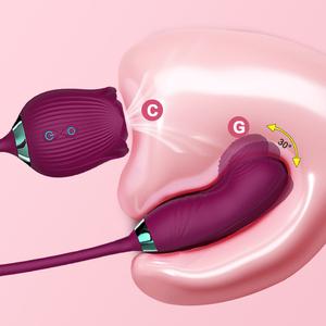 Potente Vibrador <span class=keywords><strong>Rosa</strong></span>, Juguete Sexual para Adultos, Estimulador de Clítoris y Pezones, Succión de Clítoris, Estimulación de Punto G, Dildo para Mujeres, Movimiento de Dedos - Product Image 2