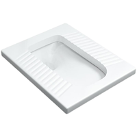 Cuvette de toilettes à la turque en céramique en gros pour projets d'ingénierie publique – WC à la turque antidérapant pour appartement