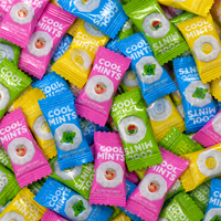 Wholesale Cool Mints Sugar Free Ring Shape Mint Candy Individually Wrapped Breath Fresh Tablet Mixed Fruit Flavor Mints