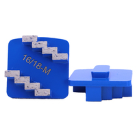 Tampon de meulage à segment trapézoïdal à haute efficacité de travail Plaque de meulage diamantée Redi Lock pour machine à plancher