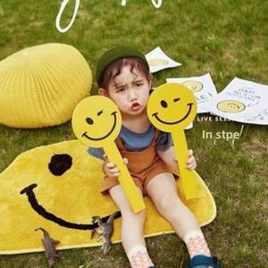 Nouvelle pancarte portable <span class=keywords><strong>Smiley</strong></span> Face KT, accessoire créatif pour photos d'enfants, décoration murale et de fond pour photos d'ambiance, idéal pour la décoration intérieure. - Product Image 2