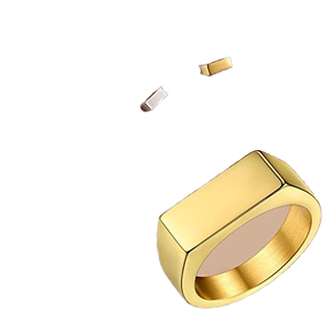 Kremasi perhiasan untuk abu geometri gaya sederhana Memorial guci cincin abu pegangan dengan mengisi Kit kenang-kenangan cincin kremasi untuk pria - Product Image 2