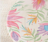 Assiettes de table biodégradables en bambou, 24 pièces, sans BPA, fibre de bambou naturelle, assiettes/plats à Pizza, vaisselle à Dessert