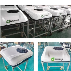 Máy kéo điều hòa không khí điện <span class=keywords><strong>DC</strong></span> 12V 24V trên mái nhà bãi đậu xe điều hòa không khí cho van xe tải motohome - Product Image 6