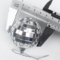 5cm Lasergravierte Verspiegelte Glasschaum-Kugel Reflektierender Minimalistischer Stil Weihnachtsschmuck Bühnendekoration Disco Bar/KTV Discokugel 6