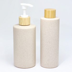 <b>Pump</b> Packaging Wheat Straw Biodegradable Bottle Bath Shampoo Lotion Empty Cosmetic Packaging Eco Friendly Home - Product Image 5
