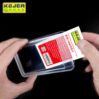 Kejea Desain Baru Tempat Kartu Kristal Transparan Dua Sisi untuk 2-4 Kartu Koleksi Sleeve T-1180
