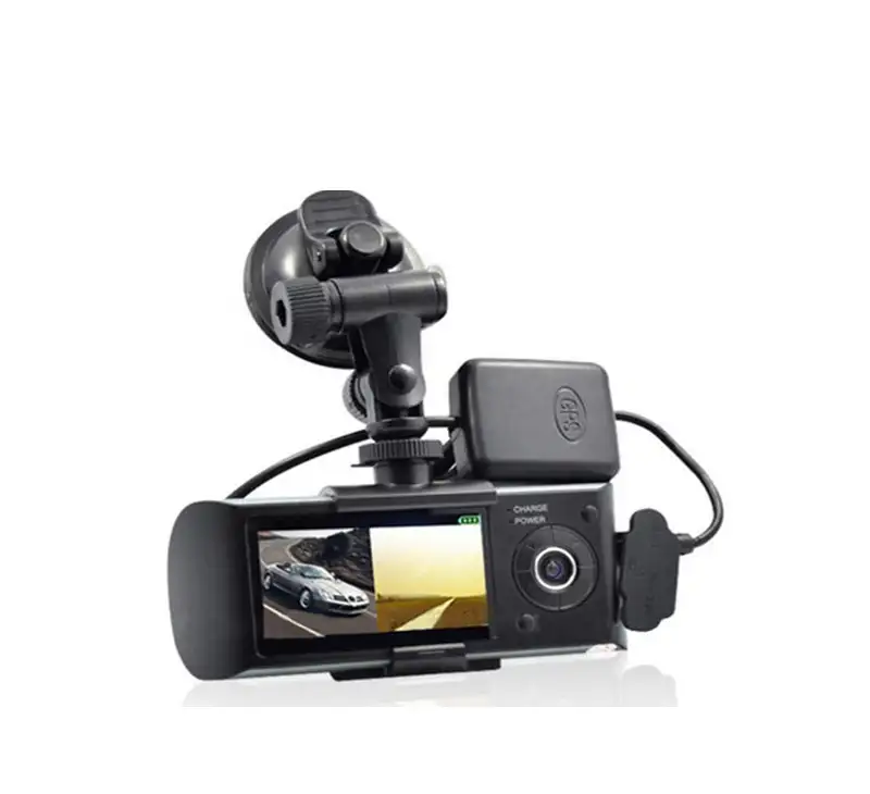 Ebay Mô Hình Nóng Taxi 2.7 Inch G-Sensor GPS Logger Dual Camera Dash Cam Với GPS R300 Xe DVR