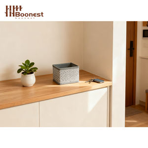 Scatola portaoggetti in tessuto a spina di pesce di alta qualità, direttamente dalla fabbrica Boonest, organizer pieghevole di lusso, struttura robusta - Product Image 6