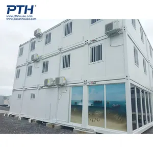 Proyek Multi-lantai Rumah Kecil Rumah Kecil Kontainer Hidup Prefabrikasi Modular Pabrik Pabrik Baja Prefab untuk Resor Kamp