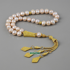 Tasbih Religioso Winon, Perlas Naturales de Agua Dulce, Rosario Musulmán, Regalos Islámicos - Product Image 5