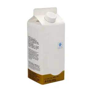 500ml 1000ml botella de cartón de papel caja de embalaje de leche/jugo