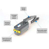 Moteur d'essuie-glace électrique universel pour casque de moto Compatible avec la plupart des casques 1200mAh