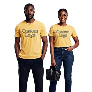 T-shirt de haute qualité pour hommes, grande taille, impression personnalisée, col rond, manches courtes, 100% coton, t-shirt uni pour hommes - Product Image 1