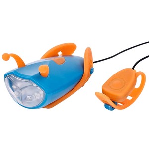 Lumière de vélo pour enfants, klaxon, sonnette électrique USB rechargeable, phare pour filles, garçons, enfants, <span class=keywords><strong>VTT</strong></span>, vélo - Product Image 2