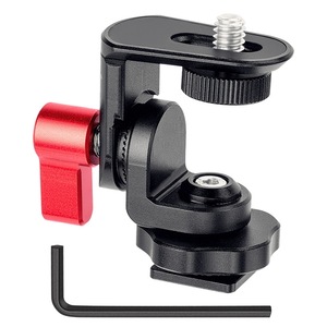 Mini cabezal esférico para cámara, montaje de tornillo 1/4-20, aleación de aluminio, liberación rápida para monitor, luz, trípode, montaje de zapata caliente - Product Image 1