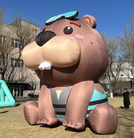 Modèle publicitaire gonflable personnalisé pour fêtes en plein air, personnage de dessin animé géant, costume gonflable, mascotte, décoration