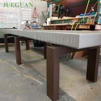 Ensemble complet de haute qualité 9ft 12ft 14ft 16ft table de jeu de palets en bois massif curling table de palets économique avec sol de haute qualité