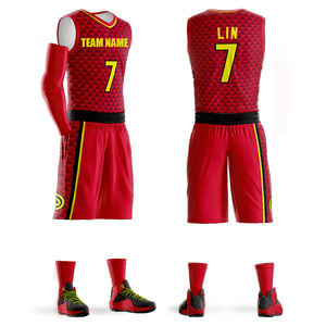 カスタマイズ可能なバスケットボールジャージ昇華プリント速乾性通気性トレーニングバスケットボールユニフォーム # 20 コリンズ # 11 コルニーズ # 7行 - Product Image 3