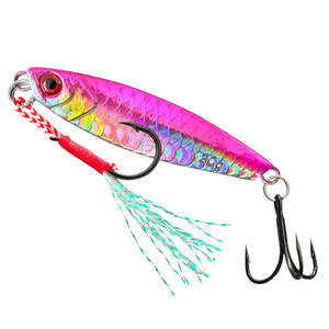 Leurre métallique texturé écaille de poisson, longue portée, chute lente, non peint, vierge, pour la pêche aux prédateurs en eau douce et salée - Product Image 5