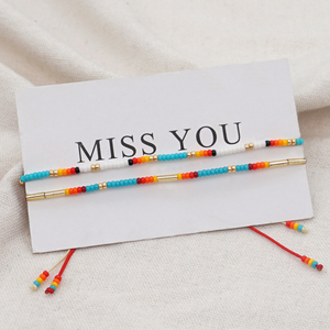 Go2boho Bộ Vòng Tay đính cườm phong cách boho cho nữ trang sức thời trang làm bằng tay với vòng đeo ngọc trai nạm hạt giống Miyuki - Product Image 2