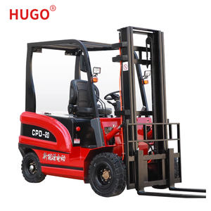 Tutto il terreno 2 ton 3 ton quattro ruote montacarga 4x4 carrello elevatore elettrico con caricabatteria - Product Image 4