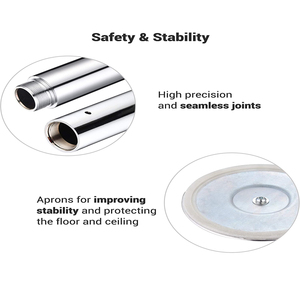 Barra de Baile Giratoria y Estática 2 en 1 de 45 mm, Altura Ajustable para <span class=keywords><strong>Principiantes</strong></span> en Fitness en Casa - Product Image 6