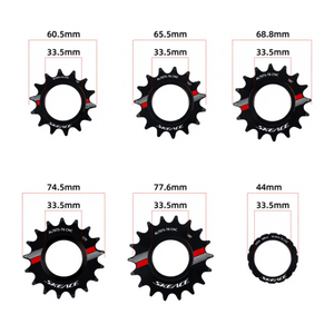 Piñón Libre para Bicicleta Skevce 14T 15T 16T 17T 18T de Aleación de Aluminio, Velocidad Única, Piñón Fijo, Alta Resistencia, Hecho en China, Sin Calidad - Product Image 1