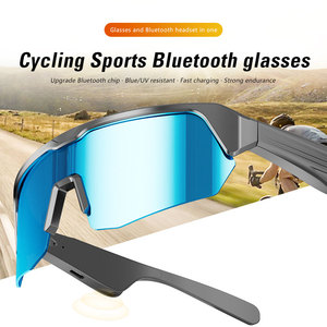 Lunettes de soleil intelligentes pour le cyclisme, lunettes de sport à oreilles ouvertes, protection UV, commande tactile pour la course à pied et le vélo - Product Image 1