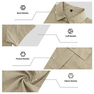 Calças Jogger Masculinas em Linho à Venda, Conjunto de Camisa de Camada Base Casual para Homens - Product Image 4