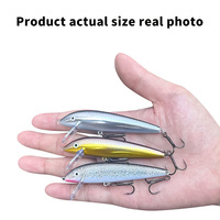 Umpan Pancing Wobble Rattle Minnow 85mm 13.7g, Umpan Tiruan Ikan Kecil, Model Tenggelam, Lemparan Jauh, Laris Manis, Grosir Baru