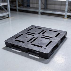 Palette en plastique noire à grille de 9 pieds de Guangdong Zhongshan, planche de stockage pour entrepôt, plateforme rectangulaire HCSJ002 - Product Image 4