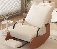 Fauteuil à bascule de luxe pour salon, chaise longue pour adultes, chaise de loisirs pour balcon, canapé pliant pour la sieste, fauteuil à bascule relaxant