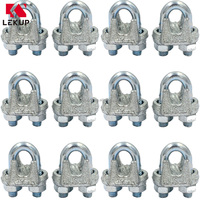 Vente en gros de pinces à câble en acier, clips de verrouillage en forme de U, pinces à câble robustes, pinces à câble en acier galvanisé