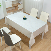 Nappe en PVC RNPT, dos en coton blanc, réutilisable, pour fêtes, effet irisé, rectangulaire, imperméable, lavable