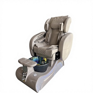 Sillón de Pedicura Eléctrico de Lujo Lexuspace LPC125 <span class=keywords><strong>con</strong></span> Tapicería de Cuero, Asiento Reclinable, Bañera <span class=keywords><strong>con</strong></span> Chorro Magnético y Lámpara LED de 7 Colores - Product Image 4