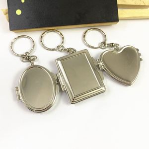 Porte-clés cadre photo en métal de 5 cm, miroir double face avec photo insérable, cadeau de remise de diplôme DIY, petit accessoire personnalisable - Product Image 4