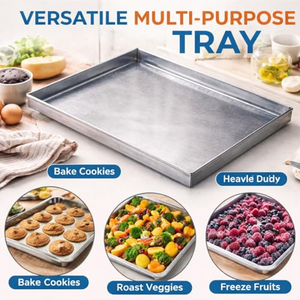 Customized Size 3003 1.2 mm Thick Aluminum Baking <b>Tray</b> with Double Edge ,<b>oven</b> Baking Sheet Pan - Product Image 3