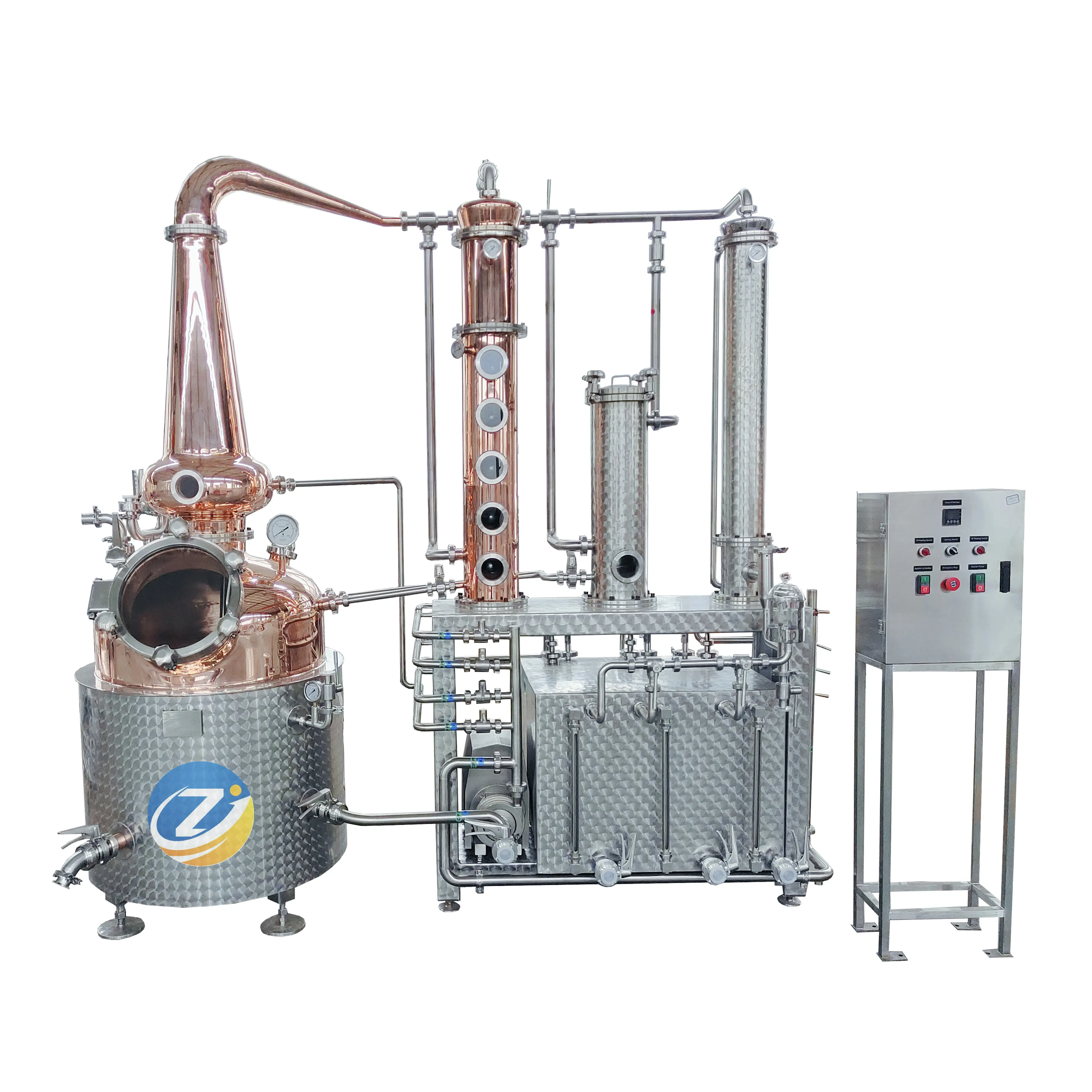 destilador de cobre equipar destilador híbrido de álcool