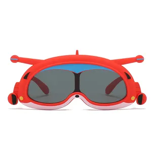 FANXUN83024 weiche Silikon Karikatur Kindermode Sonnenbrille neu niedlich Baby polarisierter Sonnenschirm Brille-Großhandel