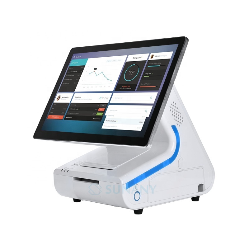 Système de facturation machine Android tout en un POS avec Imprimante 80mm lecteur NFC sans fil caissier POS terminal