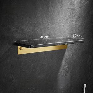 رف حديث للحمام من الرخام الأسود 50 ، - Product Image 5