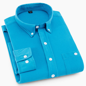 2025, venta al por mayor de fábrica, camisa de manga larga, camisa informal con solapa abotonada, <span class=keywords><strong>camisas</strong></span> para hombre - Product Image 3
