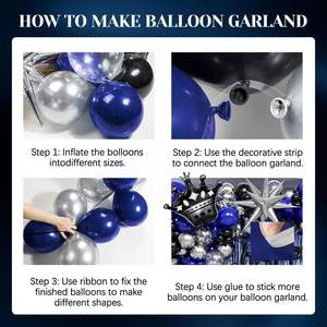 Azul marino fiesta <span class=keywords><strong>Feliz</strong></span> <span class=keywords><strong>cumpleaños</strong></span> decoraciones para hombres azul marino bebé fiesta hoja flecos cortina para suministros de <span class=keywords><strong>cumpleaños</strong></span> - Product Image 3