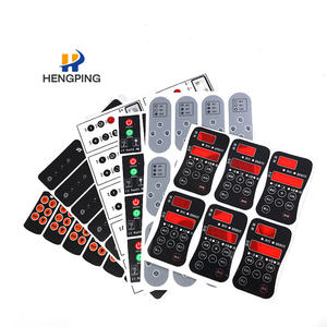 Panneau de boutons de panneau de commande personnalisé 3-M superposition panneau brillant mat finition PC <span class=keywords><strong>Lexan</strong></span> autocollants - Product Image 1