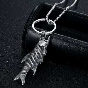 Stainless Steel Fish Bottle Opener Keychain Vintage Silver Carp Design For Fishing Enthusiasts - Product Image 2