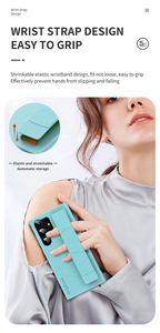 <span class=keywords><strong>Funda</strong></span> para S23 <span class=keywords><strong>Ultra</strong></span> con Correa de Muñeca, PU+TPU, Antigolpes, con Soporte, Diseño Ejecutivo, 10 Colores, Cubierta para Teléfono - Product Image 4